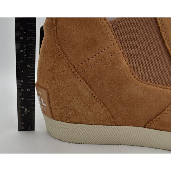 Sorel Women Size 7.5 Out N About Tawny Buff Slip On Wedge II Booties Boots Shoes - Picture 11 of 15